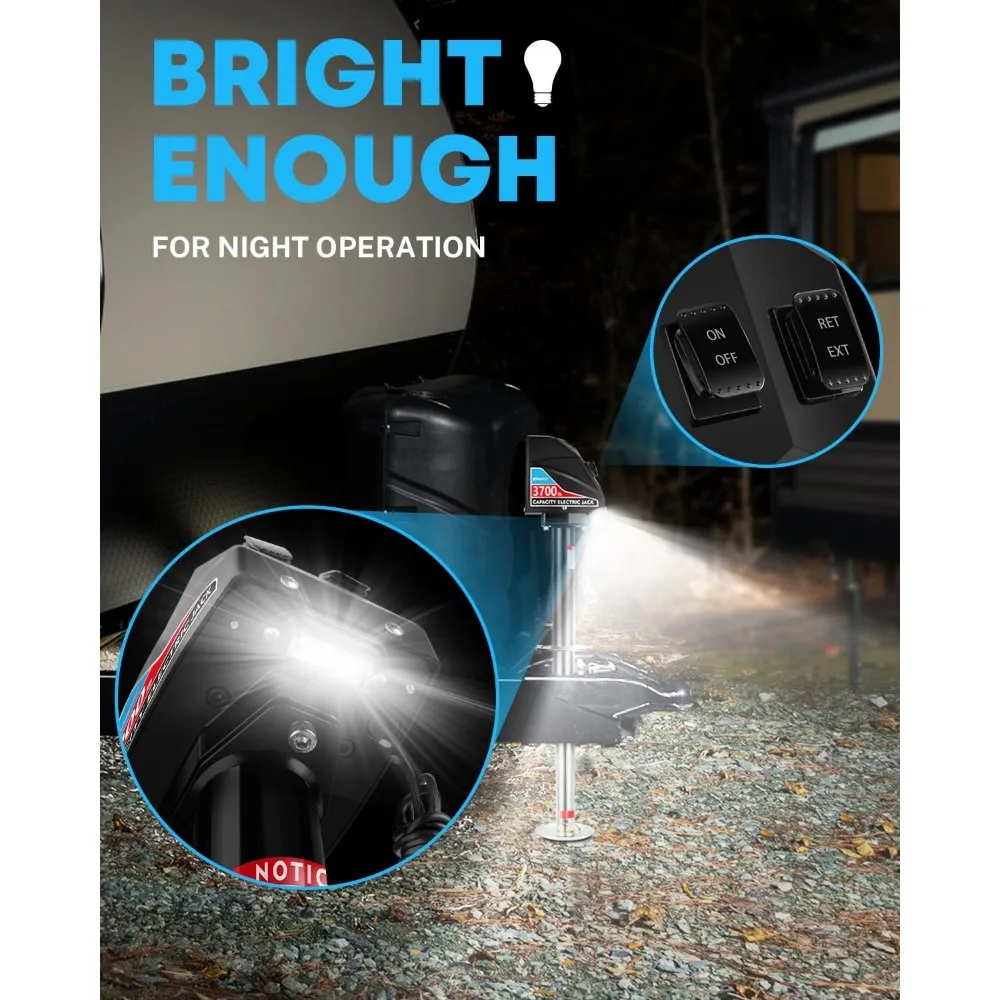 مقبس لسان كهربائي عالي التحمل بوزن 3700 رطل لمقطورات RV والتخييم