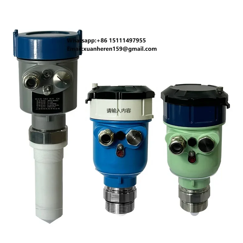 4-20ma HART RS485 LCD Display Water Level Sensor and Transmitter 80GHZ Industrial Marine Oil and Liquid Solid Radar Level Meter
