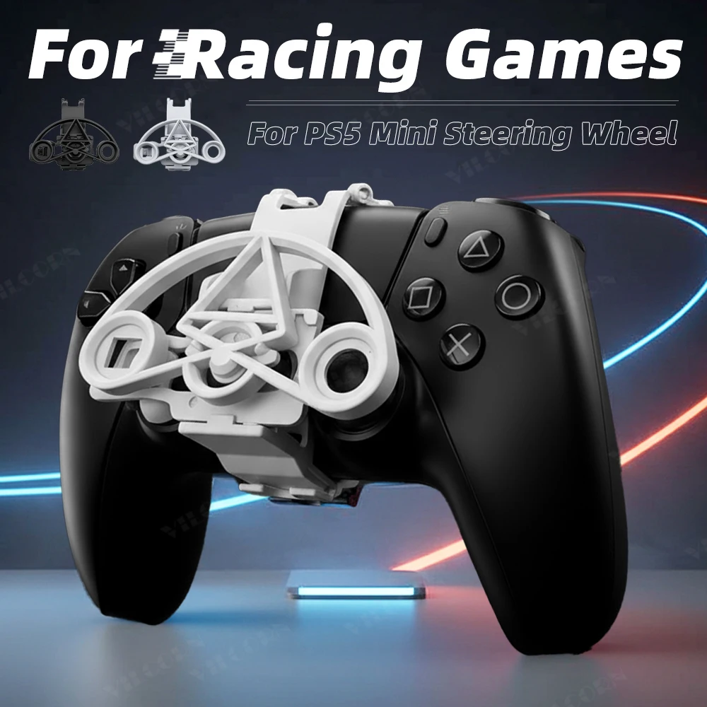 

Мини-гоночный руль для контроллера PS5, замена гоночных игр, улучшенные игровые аксессуары для PS5 Pro/Slim Controller