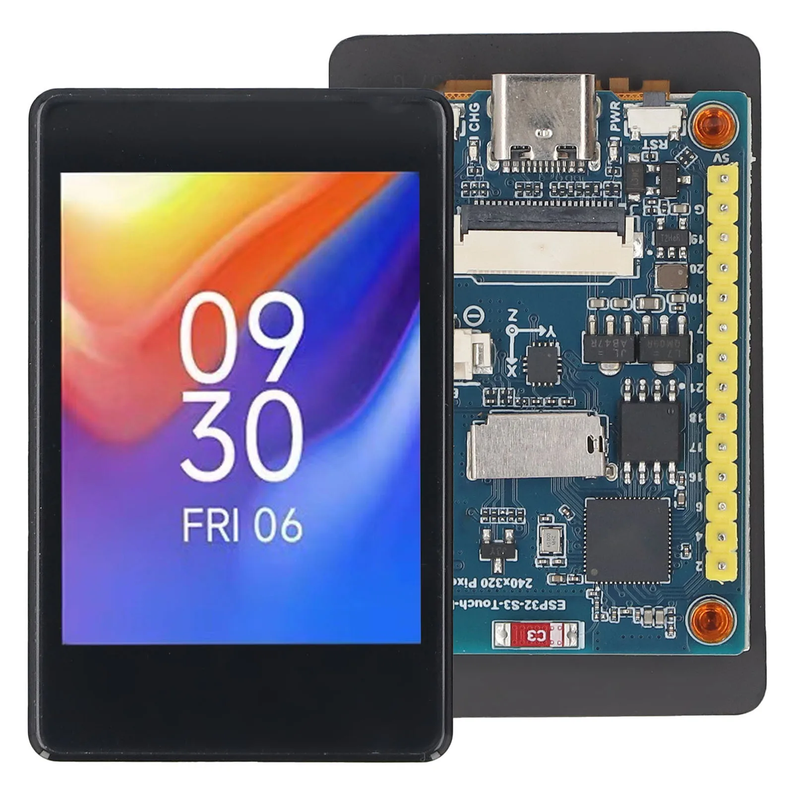 

Встроенная емкостная сенсорная плата ESP32-S3 с 2-дюймовым цветным дисплеем (262K цвета), Wi-Fi, Bluetooth и интерфейсом для камеры