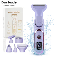 5 In 1 Electric Body Hair Trimmer Leg Body Hair Removal Lip Chin Depilatory Lady Bikini Trimmer Facial Hair Remover Shaver
