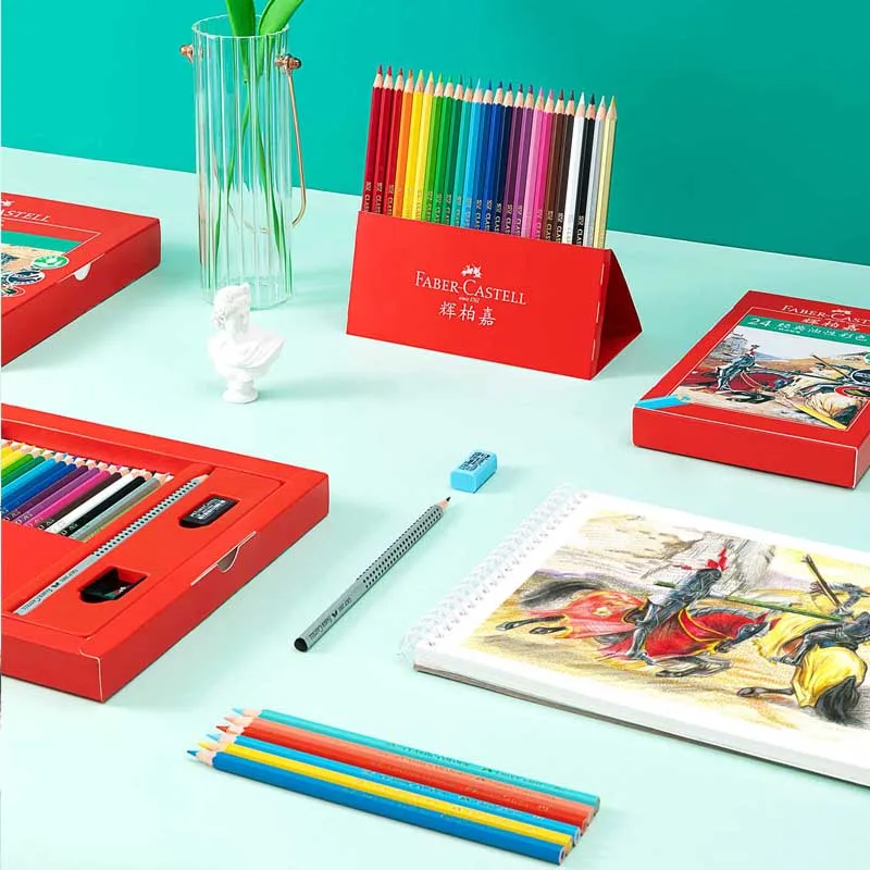 Faber Castell Oil Colored Pencils Non-toxic Professional Painting Color Pencil Set Sketch Drawing Pencil Set Art Supplies
