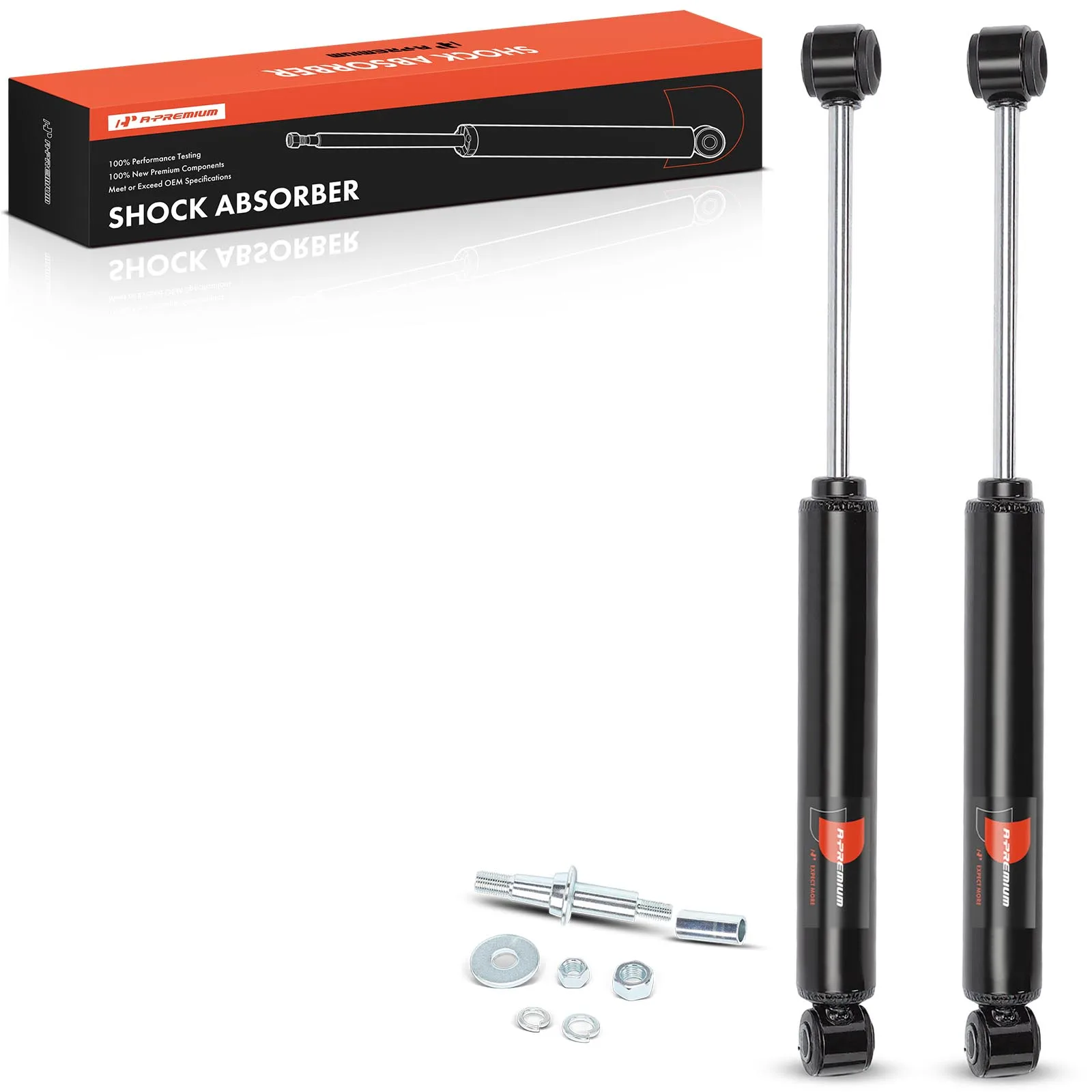 A-Premium Front Side Steering Damper for Chevrolet Silverado 3500 01-06 Silverado 2500 HD 01-10 GMC Sierra 3500 01-06 Jeep TJ