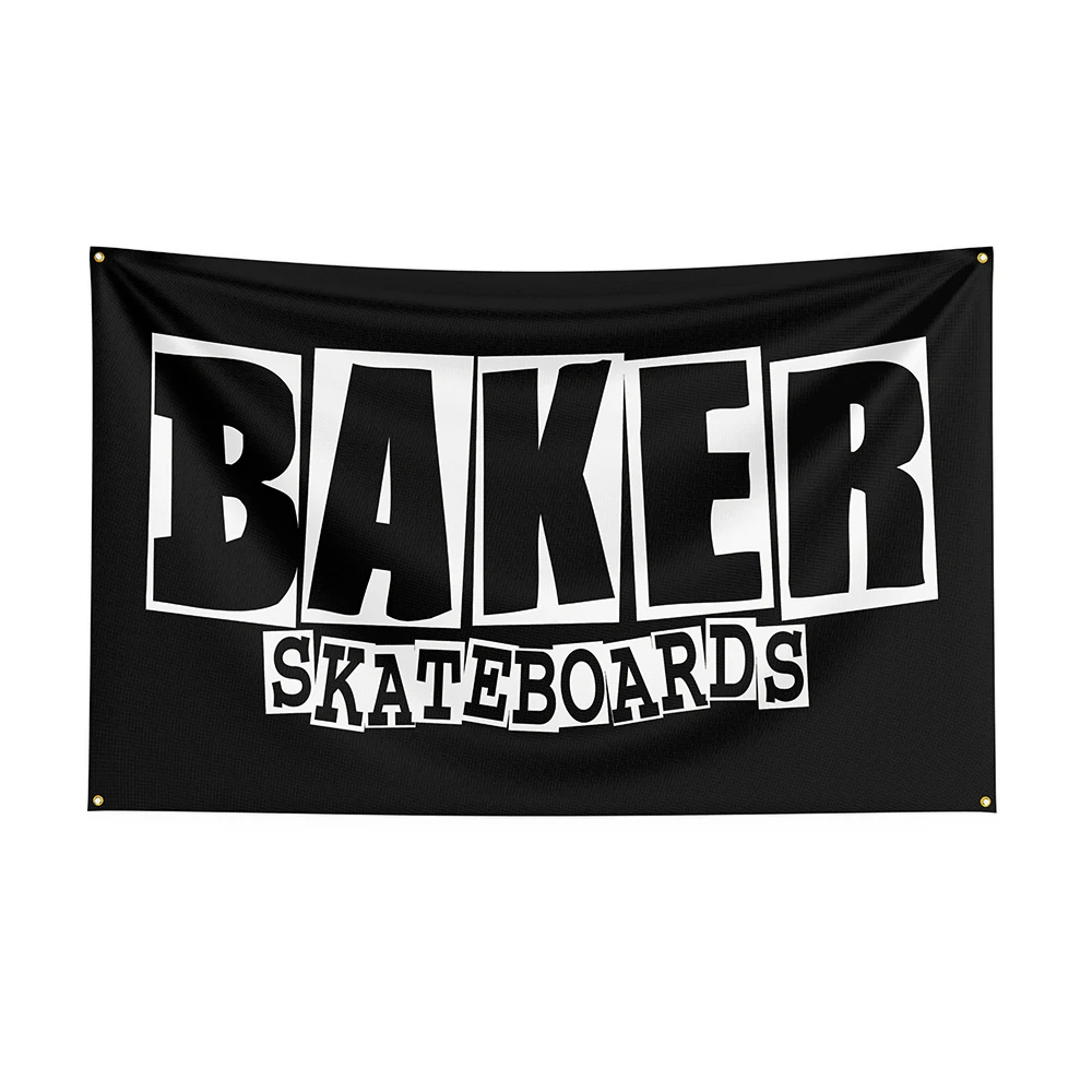 Bannière de skateboard imprimée en Polyester 3x5 pieds, drapeau de boulanger pour décoration