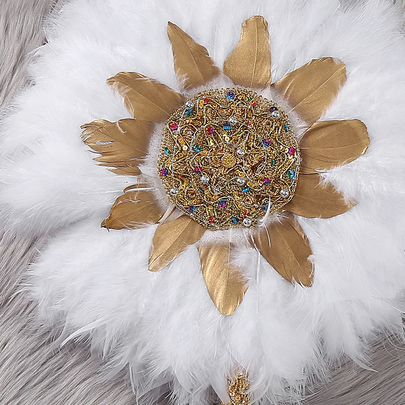 Festival feather fan，For dance， Petal shape， party decorations， wedding ，party decorations birthday，autumn decor，christmas