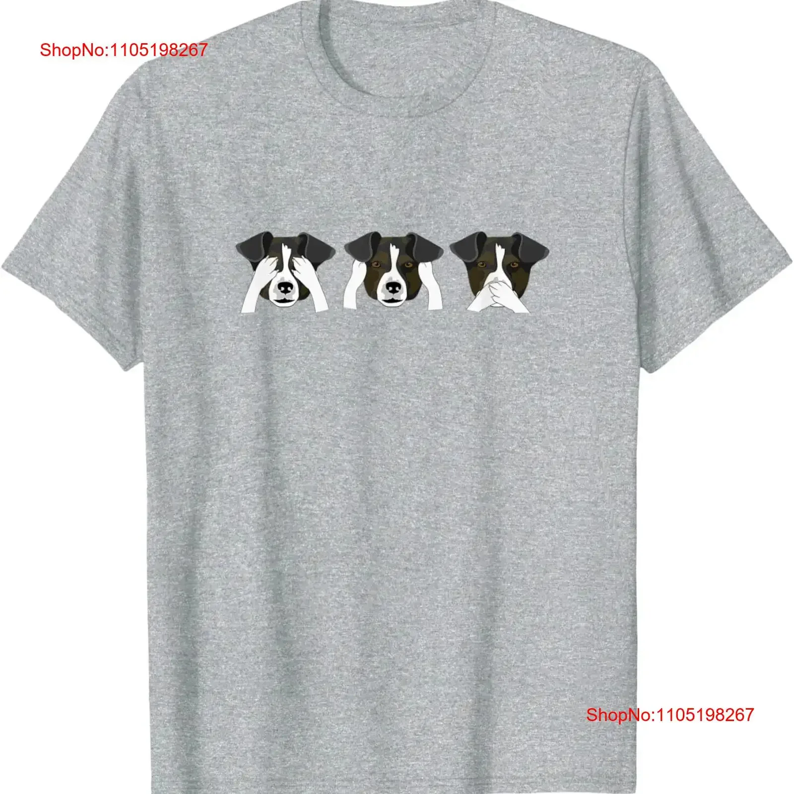 

Футболка с собакой See no evil Hear Speak, забавная винтажная модная универсальная мужская эластичная повседневная мягкая футболка для повседневной носки