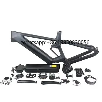 

T1000 Full Carbon Fiber 29er EMTB Full Suspension Frame M510 M500 M600 Mid Motor Ebike Carbon Fiber AM Frame
