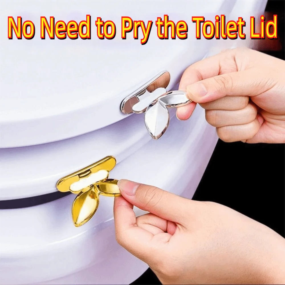 Fashion Multifunctional Toilet Lid Lifter ABS Hands-Free Lifting Toilet Seat Handle Toilet Circle Flip Cover Bathroom Accessory