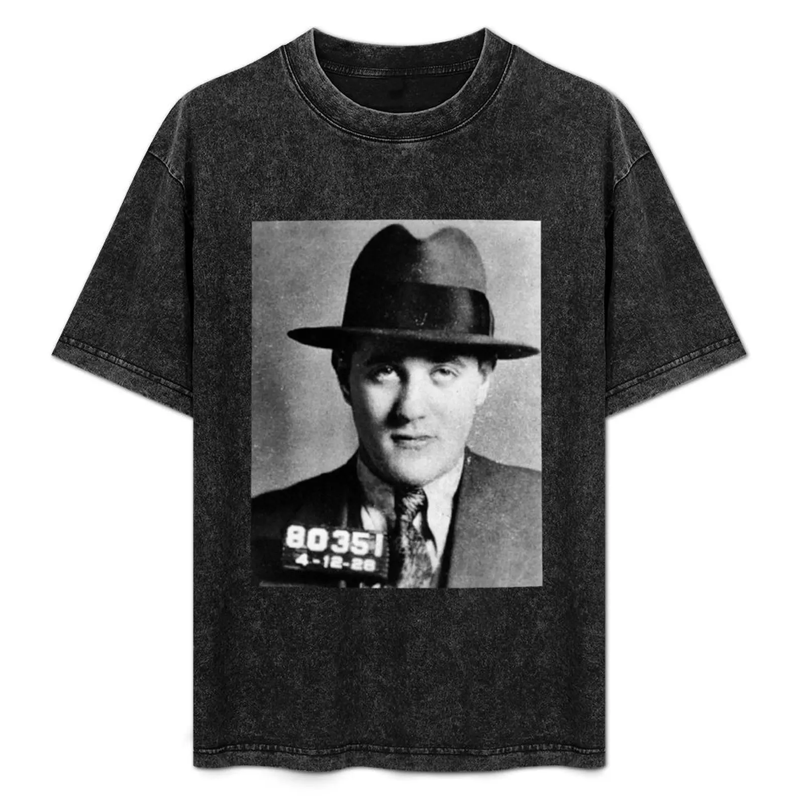 

Bugsy Siegel's Mugshot T-Shirt Regular Fit Plain Tee Shirt