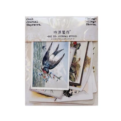 American Garden Flower Bird TN Thick Card Craft Paperboard Junkjournal DIY Antique Hand Account Collage Material