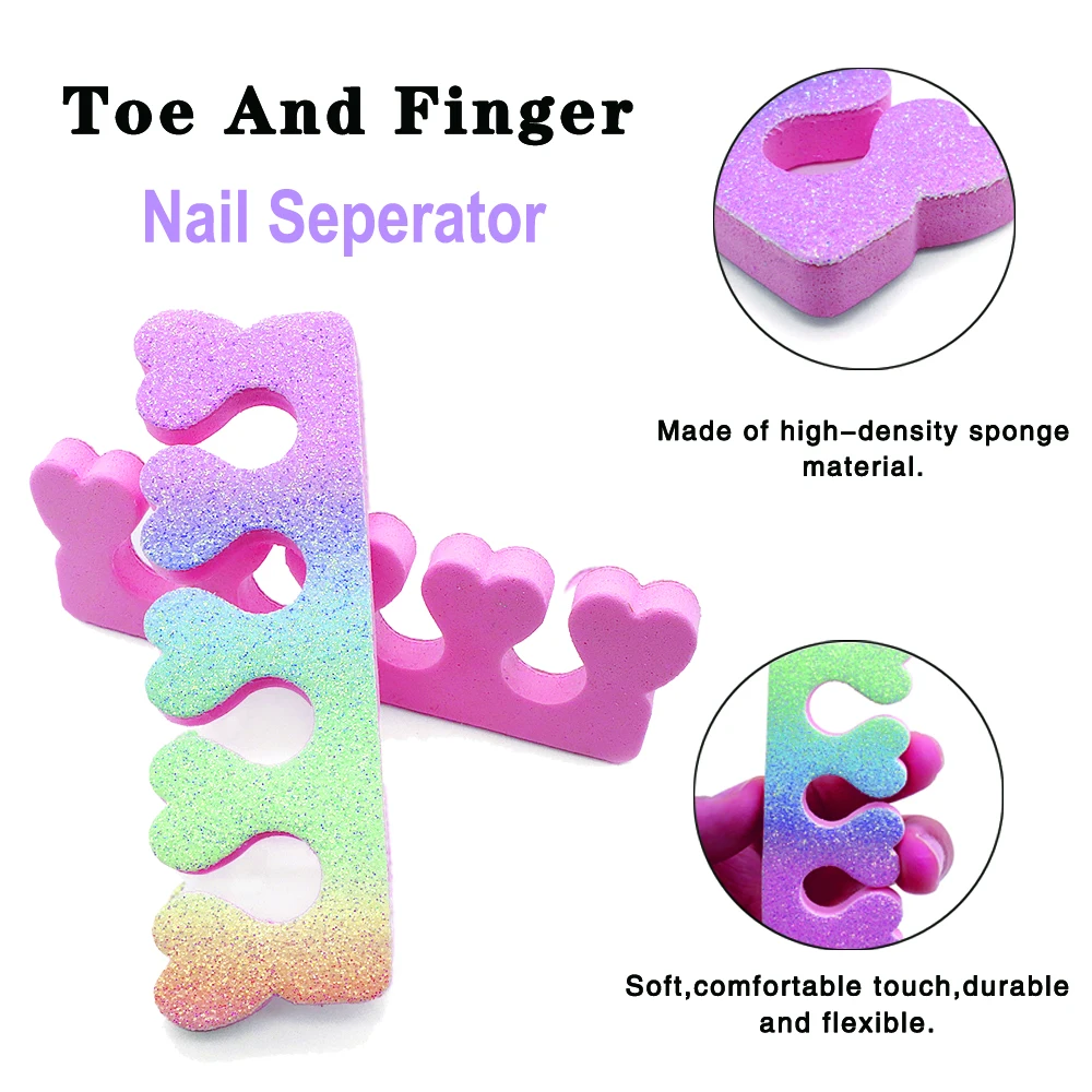 25Pcs Soft Sponge Toe Separators For Nail Polish Painting Finger Foot Dividers Spa Pedicure Manicure Supplies Beauty Accessories