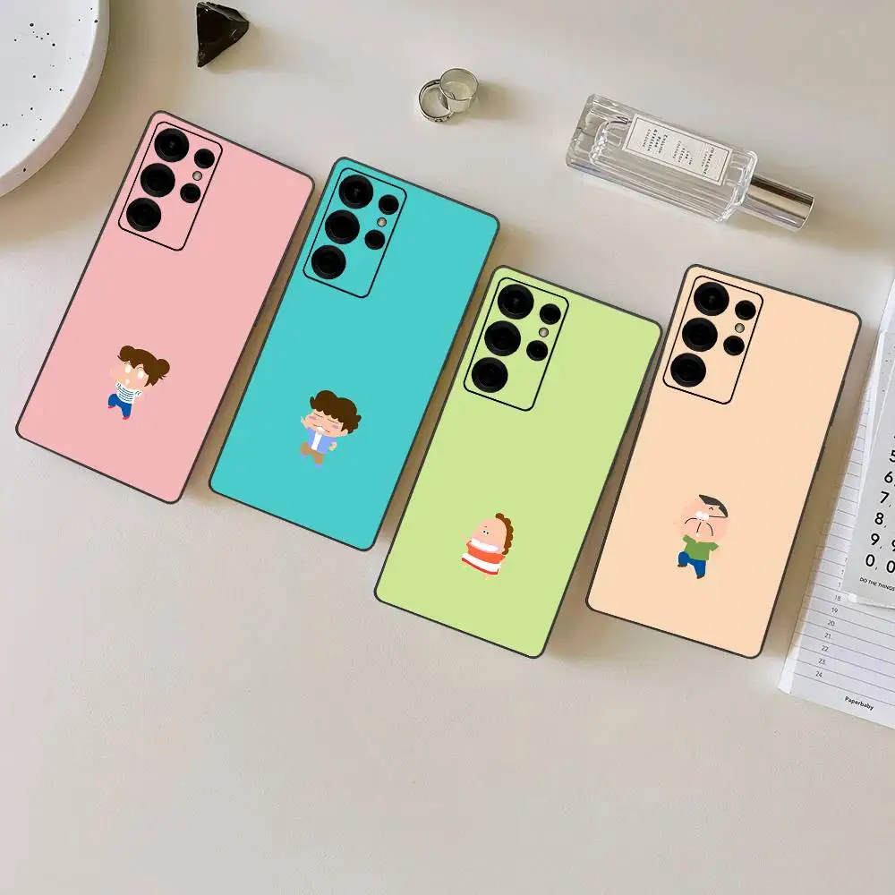 Cute Anime A-Atashin Chi Phone Case For Samsung S 24 fe 25 Ultra plus 20 lite 21 30 22 23 24 22 Ultra 5G Fundas