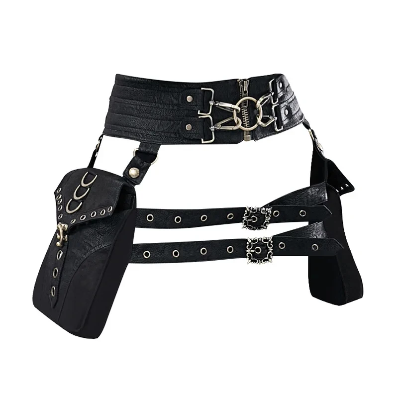 women-handmade-steampunk-boho-hip-belt-fanny-pack-atv-travel-costume-waist-bag