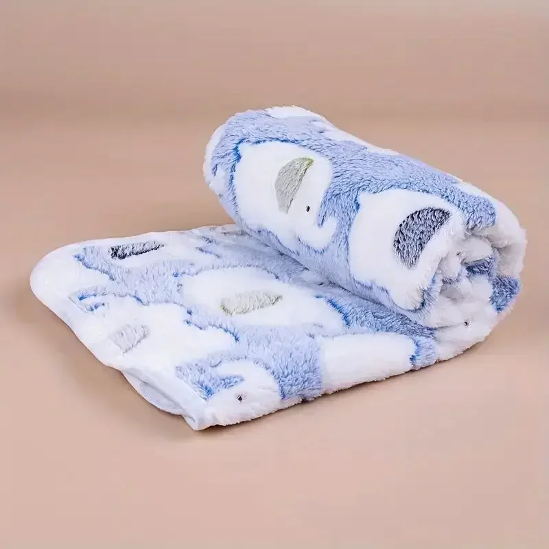 1  and cozy cartoon elephant pet blanket for dogs and cats flannel throw for puppies and kittens universal size christmas gift details 5