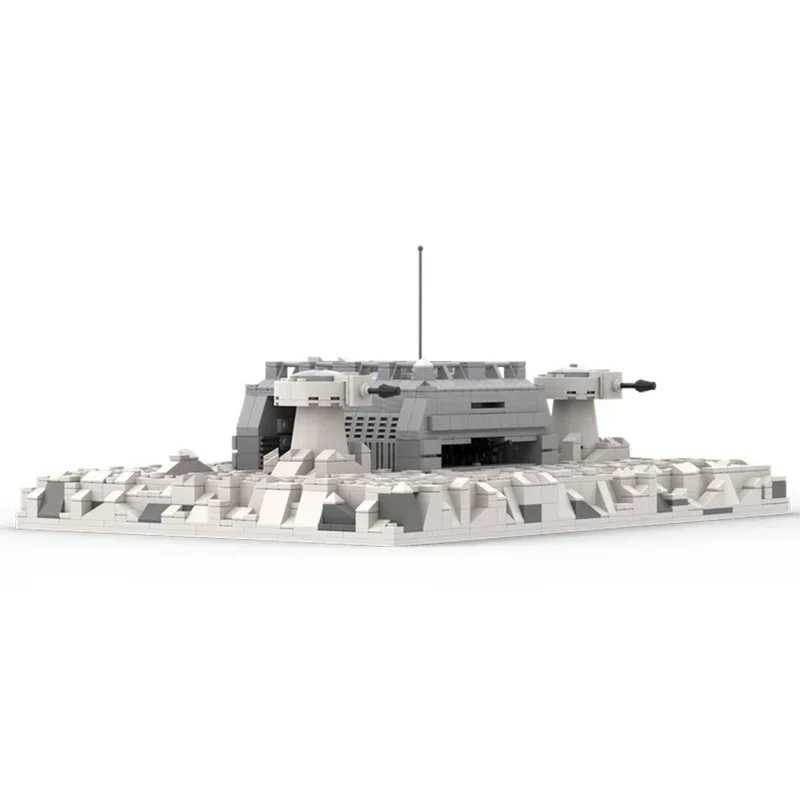 MOC Building Blocks Landing Platform Diorama Model Architecture Technology Bricks Movie Scene Stronghold Display Toys Xmas Gifts