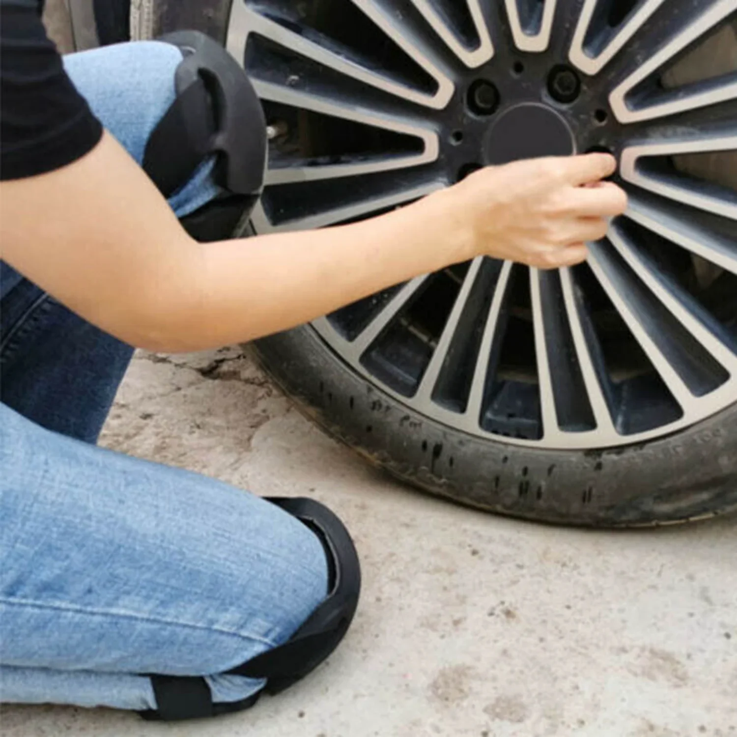 1 ペア黒プロフェッショナル膝パッド建設快適脚プロテクター作業安全膝パッド完璧なガーデニング膝パッド私にとって