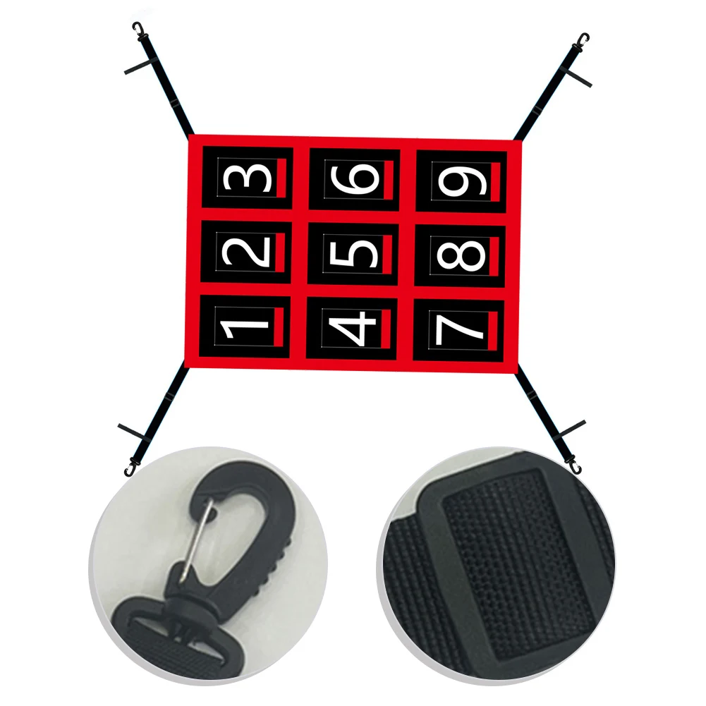 

Adjustable Strike Zone Target Net for Baseball Softball Training with Clear Numbers 19 * 27in Waterproof Fabric