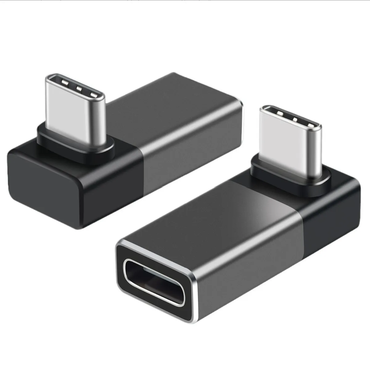 90 Degree USB-C Adapter usb c female to usb male 40Gbps 240W thunderbolt compatible