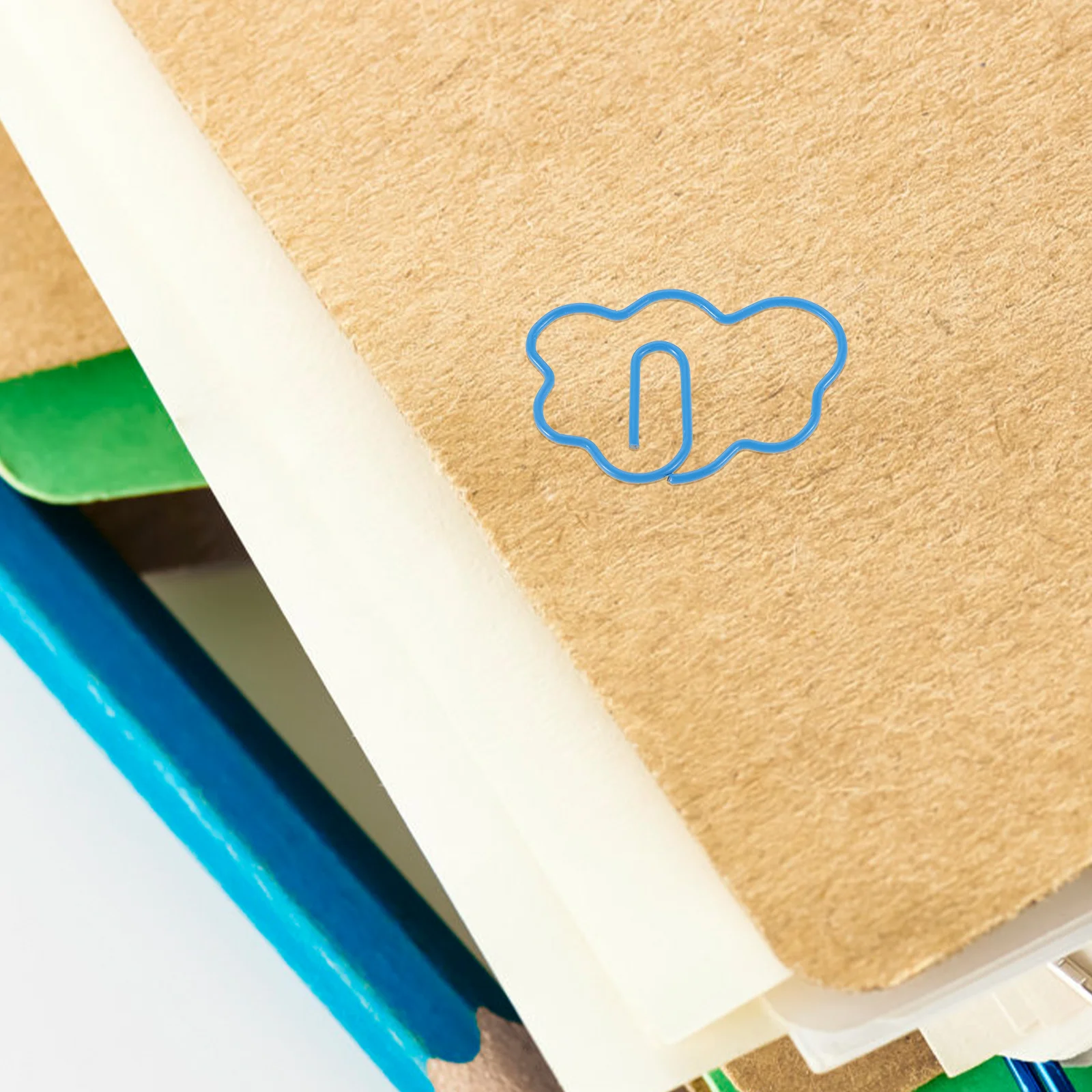 

48 Pcs Cute Paper Clip Book Clips Cartoon Bookmark Bookmarks Colorful Cloud Shaped Colored
