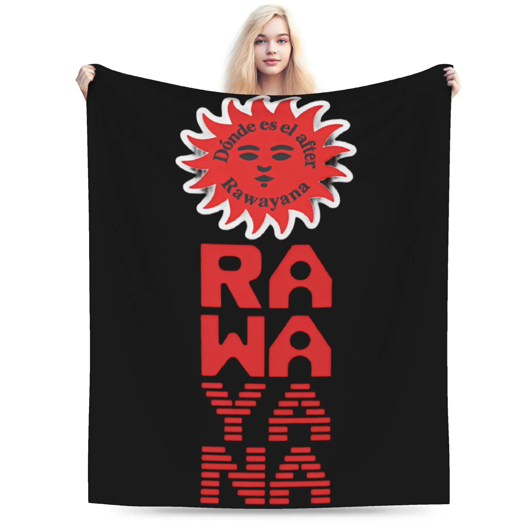 Rawayana ¿Donde Es El After? 2026 Album Merch Blankets Super Soft Fleece  Throw Blankets Comfortable Plush Thin Quilt