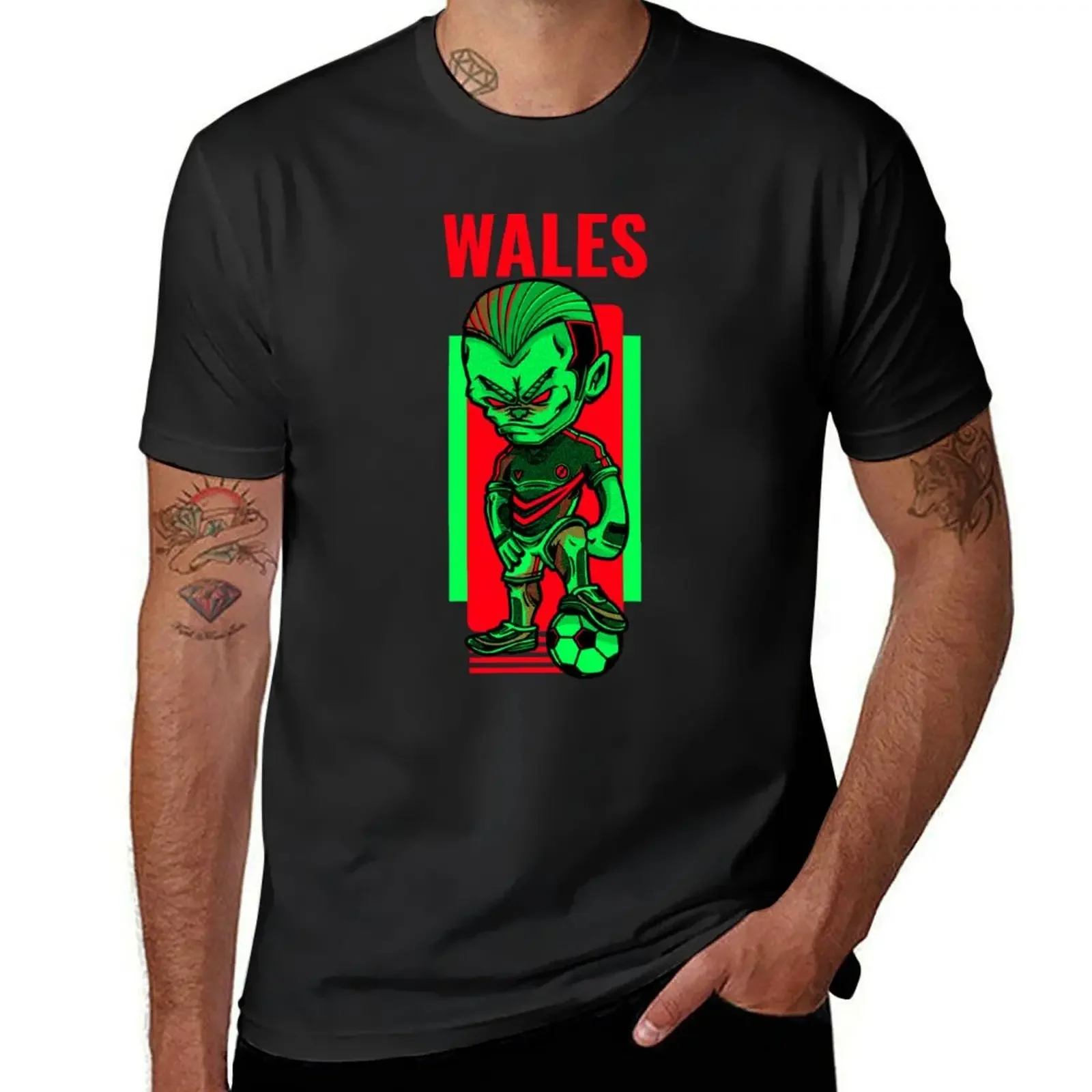 Wales Football Soccer Fan Supporter T-Shirt summer clothes anime t shirt for men