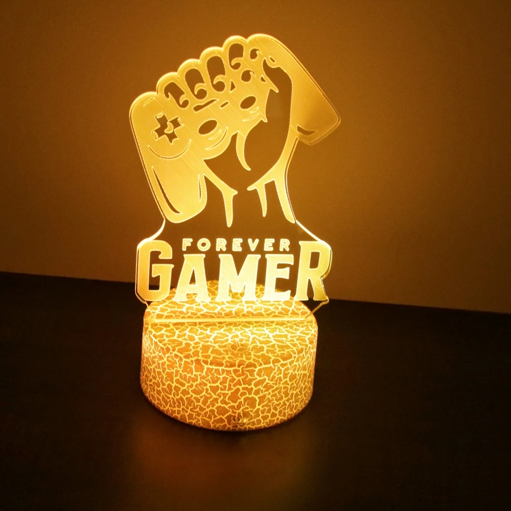 Gaming 3D Lamp LED Night Light for XBOX Gaming Room Desk Setup Lighting Gamer Decoration Lamps Room Table Icon Logo Kids Gifts