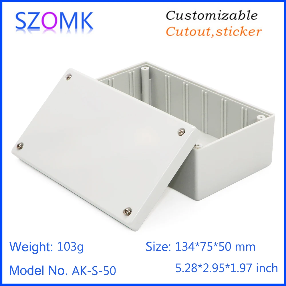 1Piece project design enclosures 134*75*50 mm abs plastic housing case for GPS tracking car motor plastic electronics enclosure