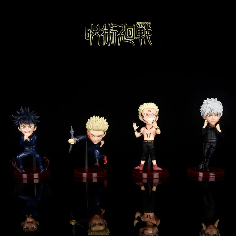 9cm 2pcs Jujutsu Kaisen Fushiguro Megumi Satoru Gojo Itadori Yuji Ryomen Sukuna Action Figure Toys Collection Christmas Gift