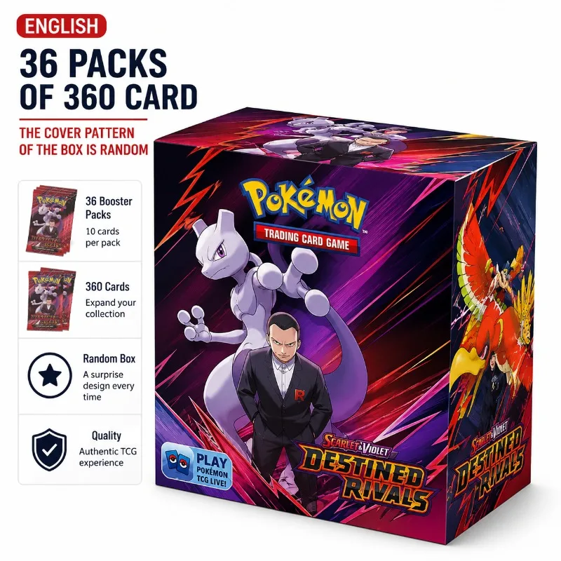 

360Pcs Pokemon Cards SV151 Paldean Prismatic Evolutions Destined Rivals English Trading Booster Cards