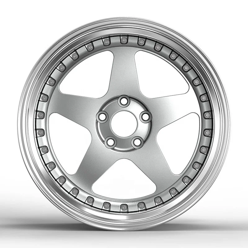 High Quality 6061-T6 Aluminum Alloy Wheel 2 Piece Forged Car Wheel Custom 5x120 view 2