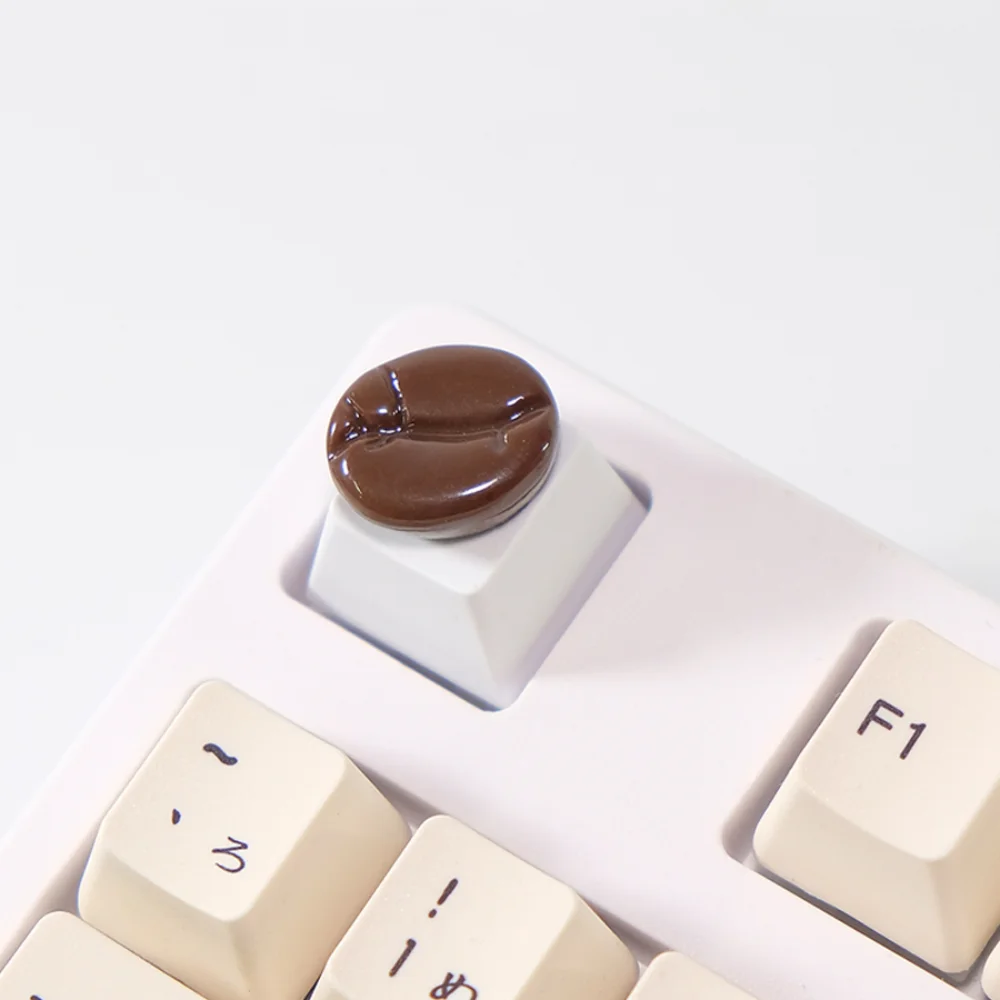 

Handmade Coffee Beans Keycaps Personalized Cute Single ESC Creative Decoration For Cherry MX Mechanical Keyboard Keycap