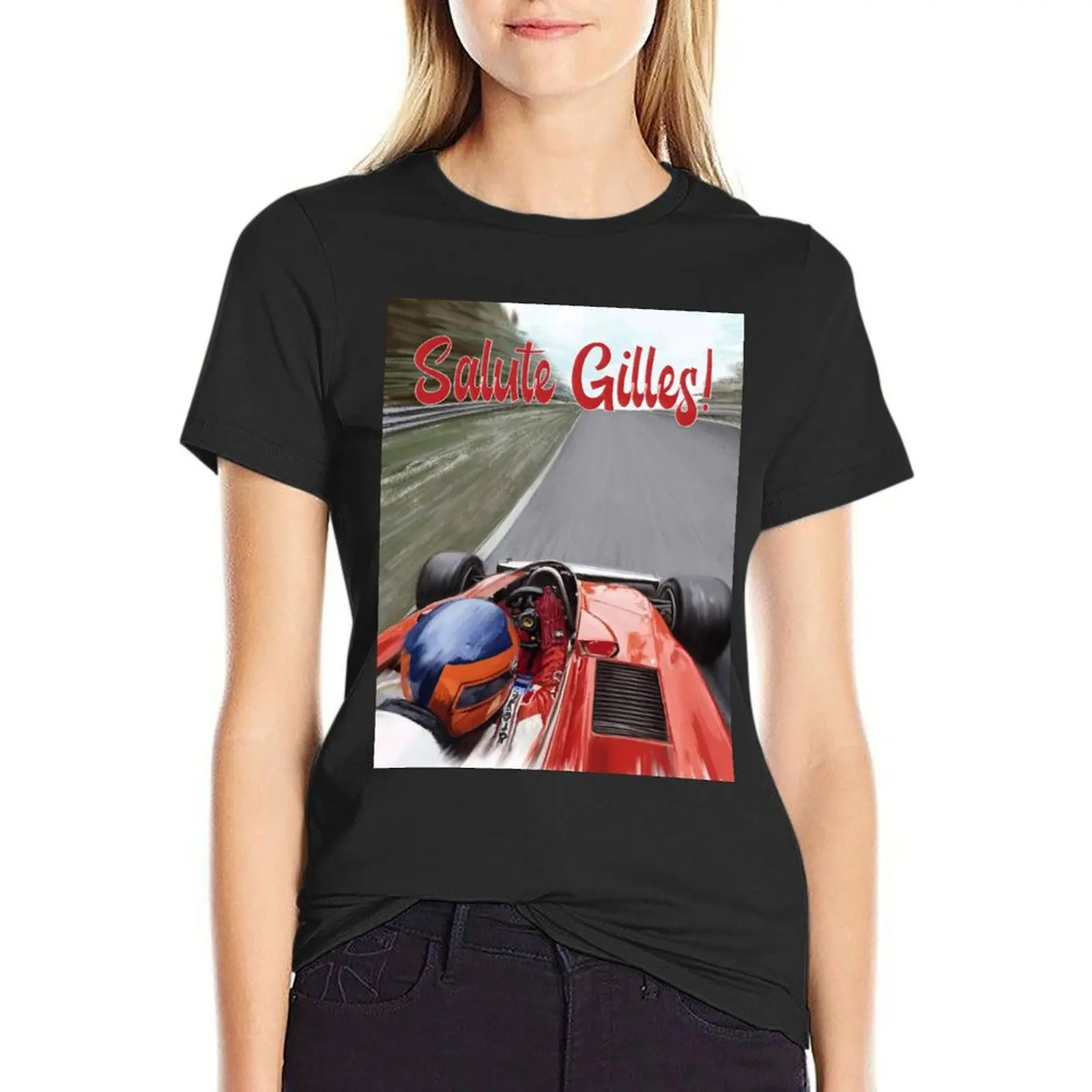 

HELLO GILLES! T-Shirt sports fans korean fashion tops Women