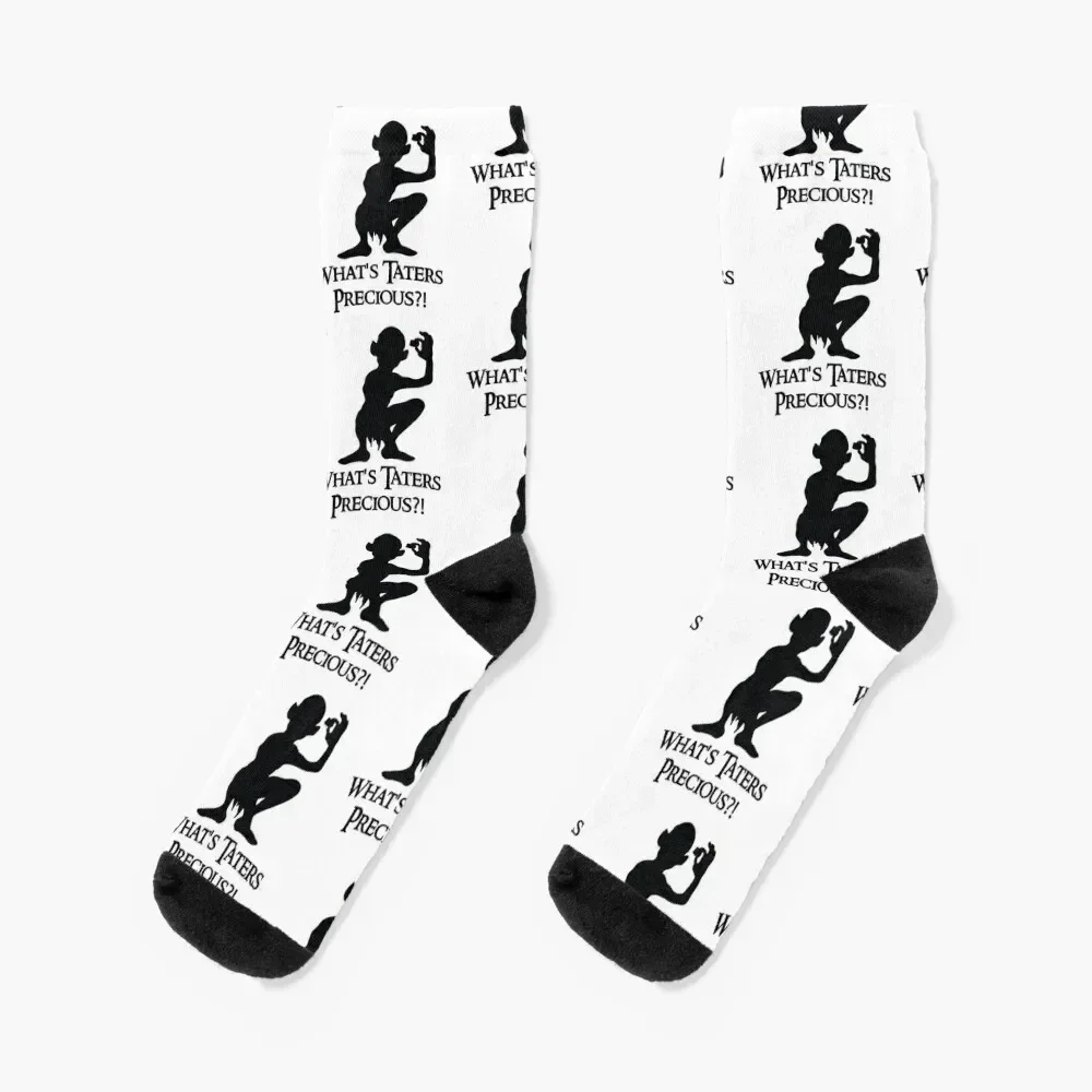 

What's Taters Precious! Socks floor Lots funny gifts hiphop Socks For Men Women's