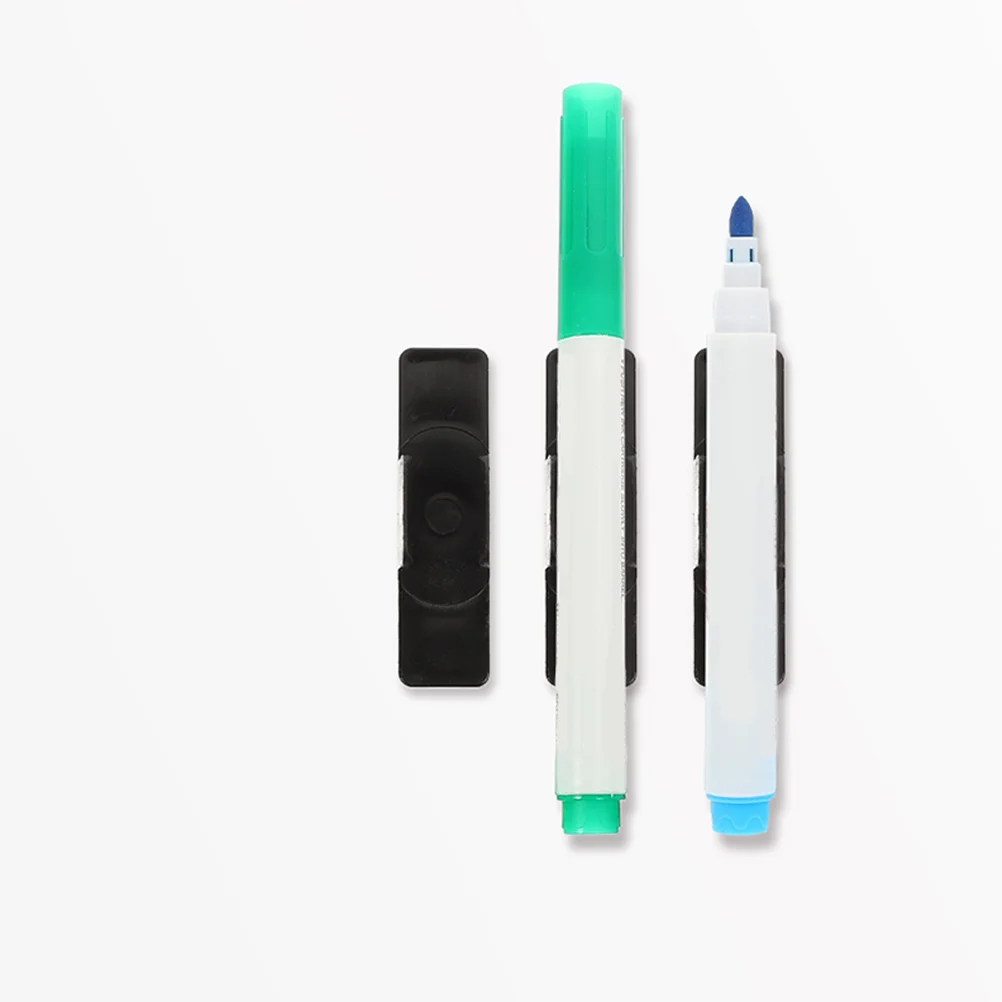 

24PCS Pen Holder Clips Plastic Pencil Clip Whiteboard Buckles Writing Office School Stationery Adhesive Holders Desk ganizer