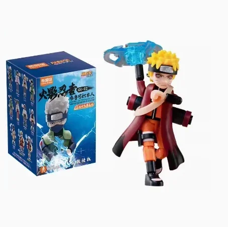 Anime NARUTO Brick Man Toy Complete Set Hidden Model Unboxing Confirmation Model Second Edition Ornament Model Gift Peripheral