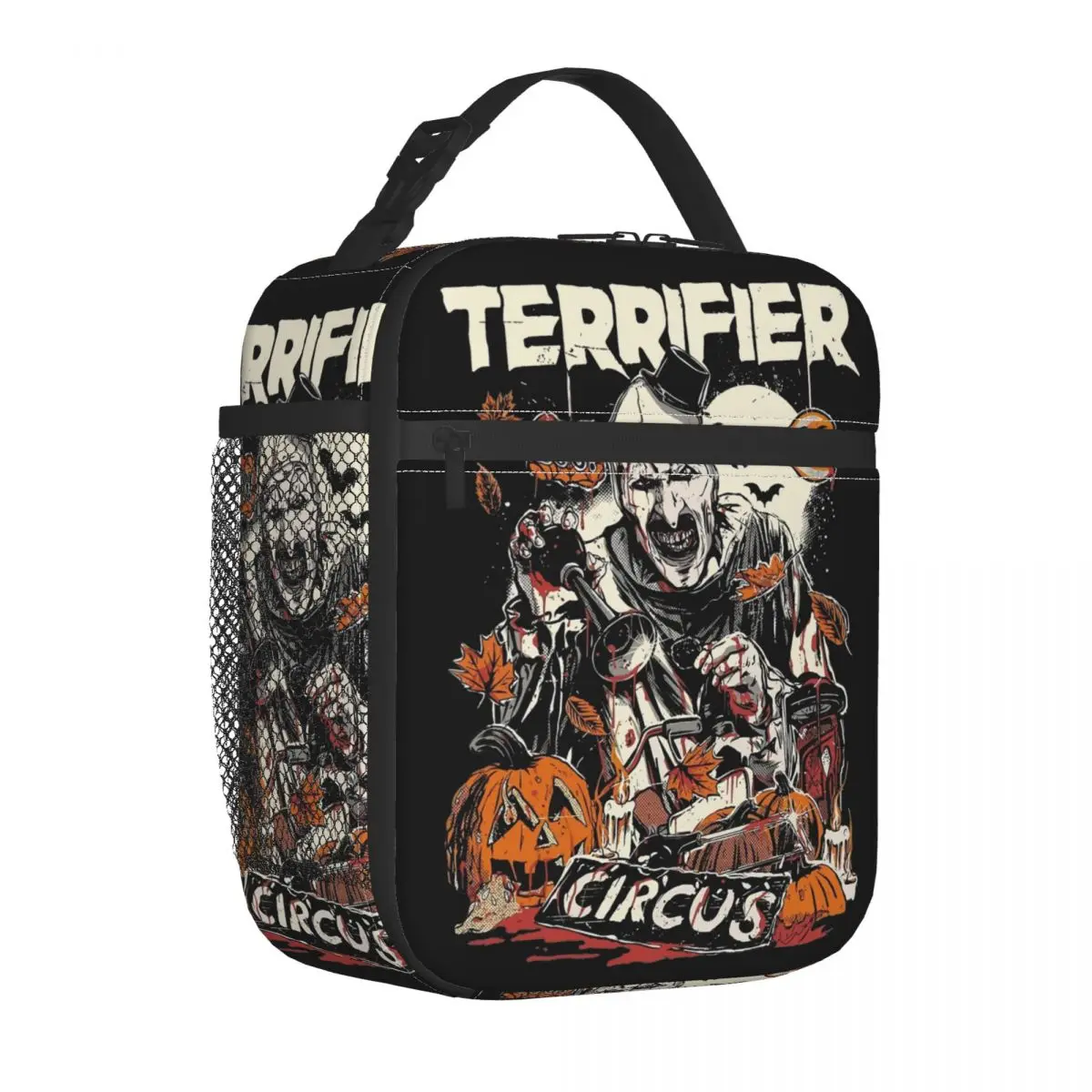 Terrifier Art The Clown Thermal Insulated Lunch Bags for Picnic Portable Bento Box Thermal Cooler Lunch Boxes