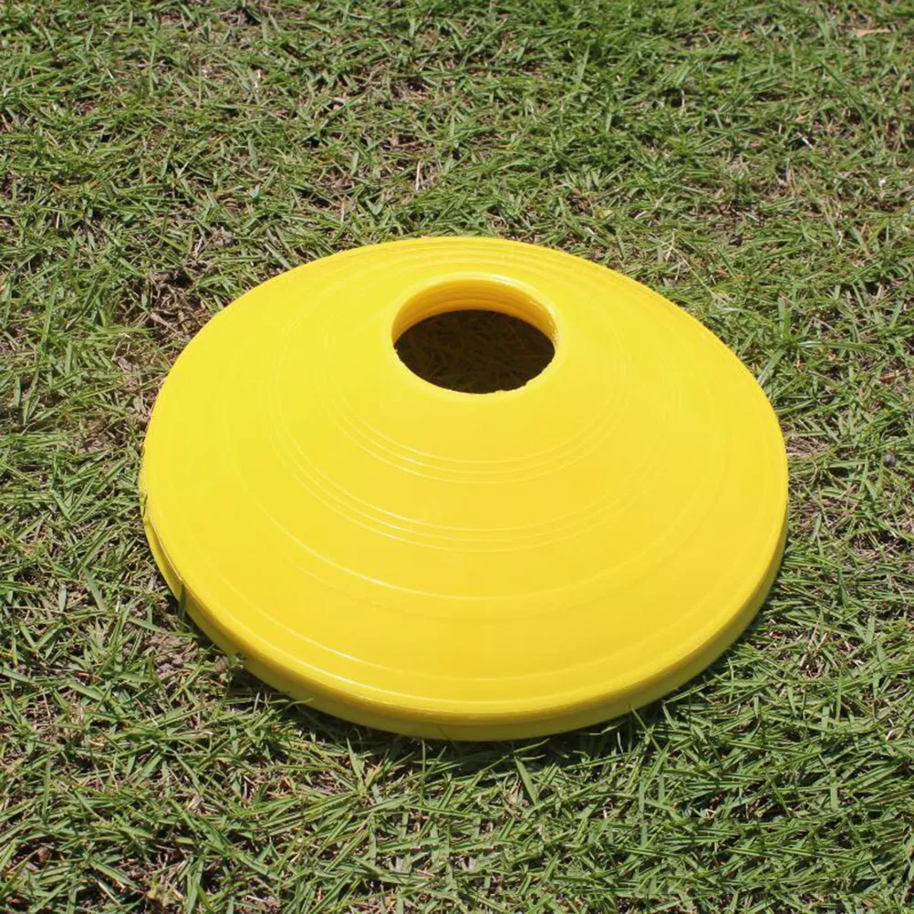 

30Pcs Mixed Color Stackable Football Training Sign Dish Cone Marker Tray for Soccer Football Training Disc Outdoor Indoor Use