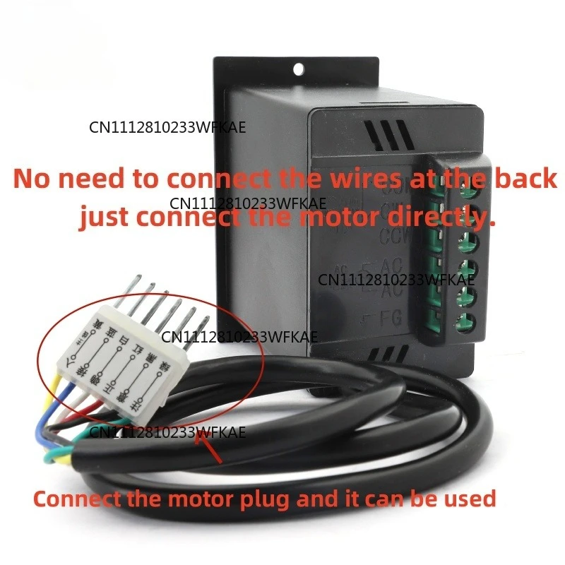 6W15W25W90W120W400W AC Motor 110V 220V Controller Speed Reducer Forward and Reverse Control Speed