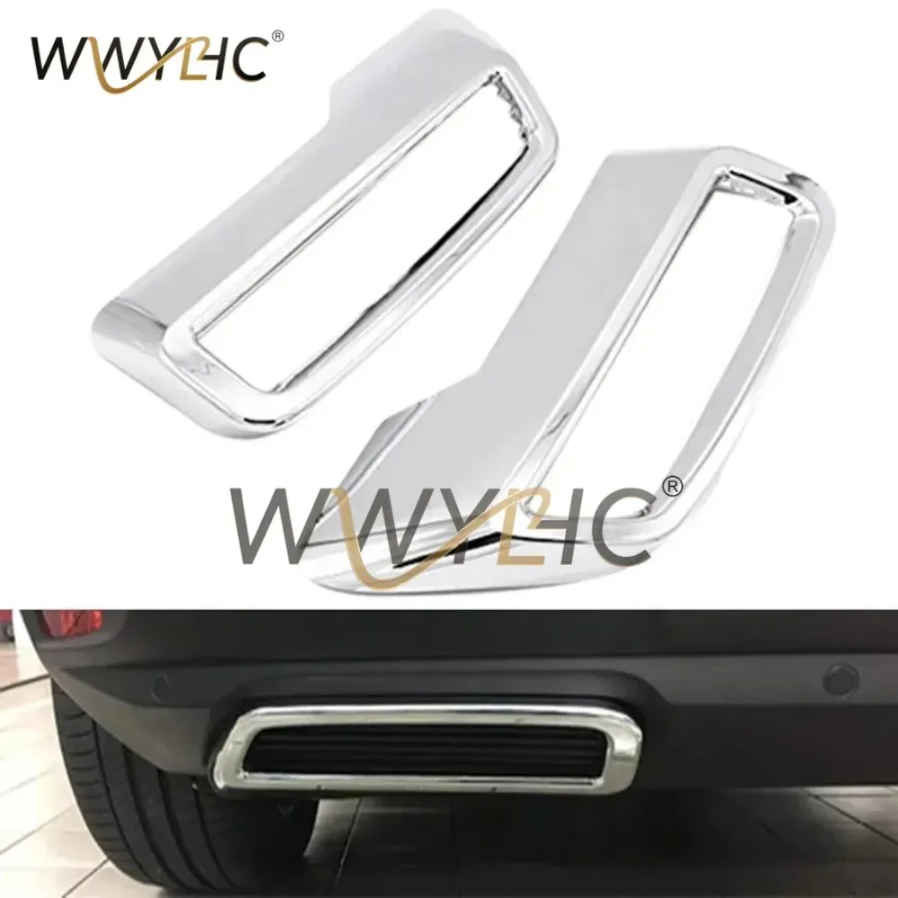 for 3008 5008  2017 - 2019 Exhaust Pipe Tail Cover ABS Rear Exhaust End Pipe Cover Decoration Trim