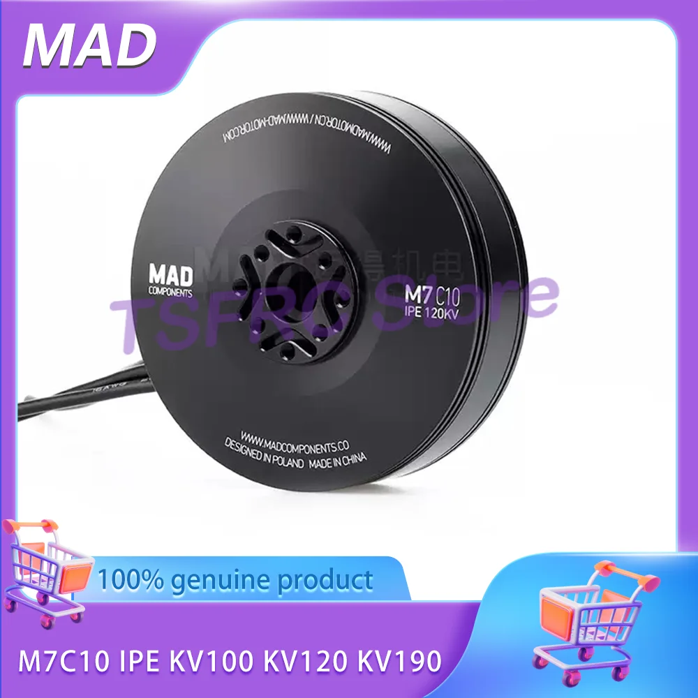 

MAD M7C10 IPE100KV 120KV 190KV multi axis multi rotor flight drone brushless motor high efficiency endurance