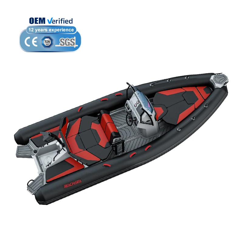 600cm Aluminum RIB 20ft Hypalon Inflatable Boat Center Console Rigid Hull Luxury Offshore Patrol
