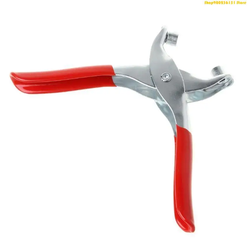 Grommet Eyelet Setter Pliers with 100 Eyelets Set Portable Handheld Hole Pliers for DIY Shoes Clothes Leather G92C