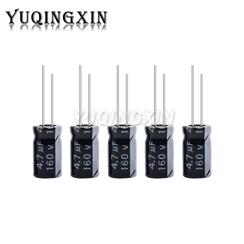 5 sztuk 160V aluminiowy kondensator elektrolityczny 1UF 2.2UF 3.3UF 4.7UF 10UF 47UF 100UF 220UF 330UF 470UF 1000UF — zdjęcie 4