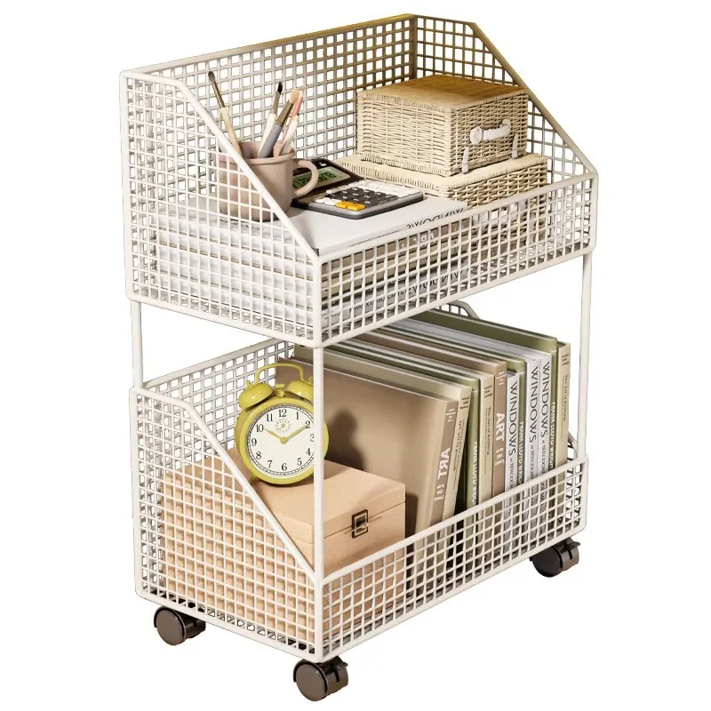 Multi-layer Under The Table Snack And Toy Storage Rack Movable Storage Shelf Load-bearing Storage Basket Easy To Install