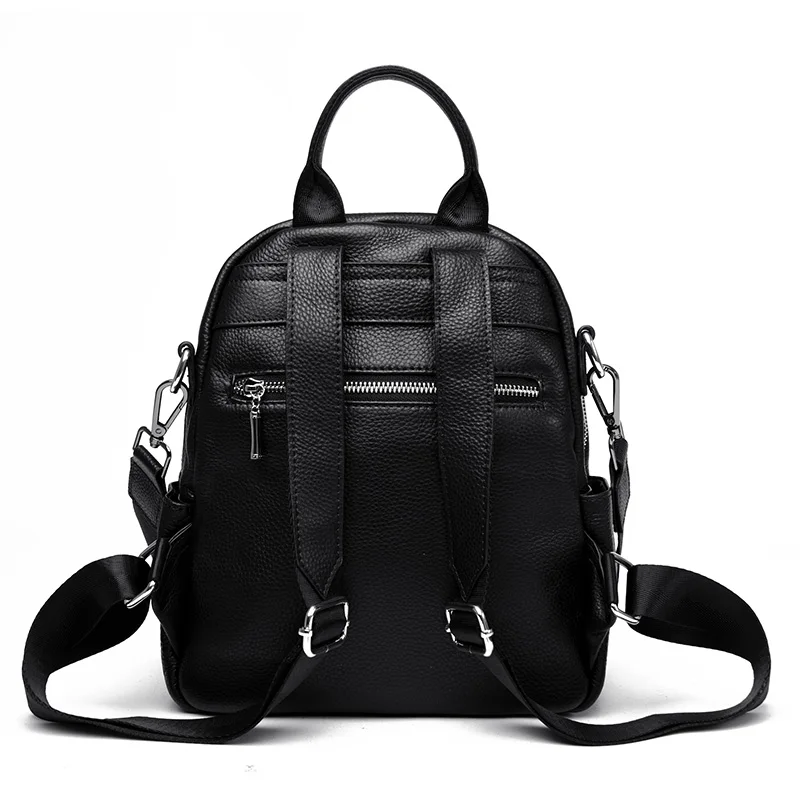 2023New Cowhide Female Bag Summer Women 's  Backpack High-Capacity Ladies  Bags Travel Bag Girls Chest Bag Shoulder Bag Backpack