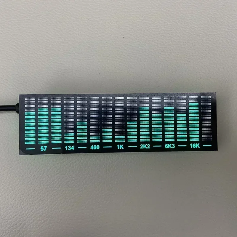 E-Electronic Multi-mode LED Level Indicator Music Spectrum Display Atmosphere Light Stereo Audio Rhythm Lamp VU Meter