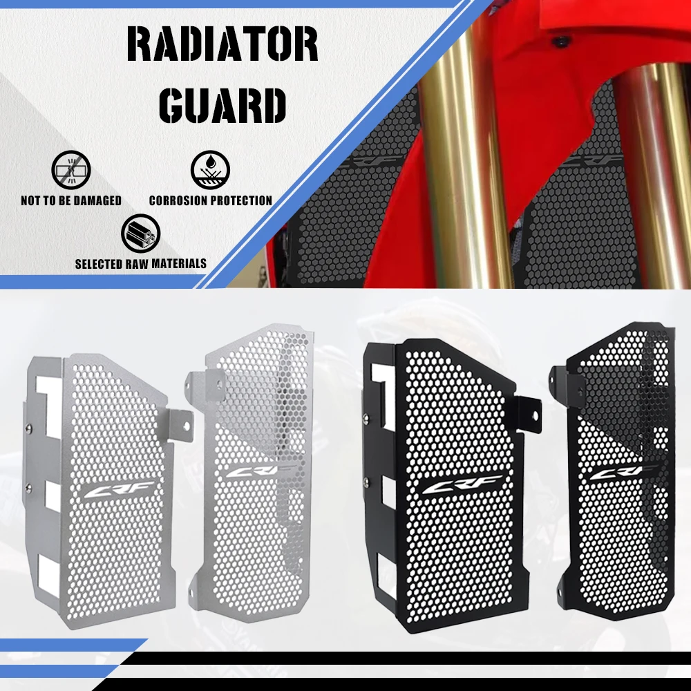 

New Motorcycle Radiator Guard Grille Protection Cover For Honda CRF450L CRF450X 2019-2021 2023 2024 CRF450RL 2021-2022-2023-2024