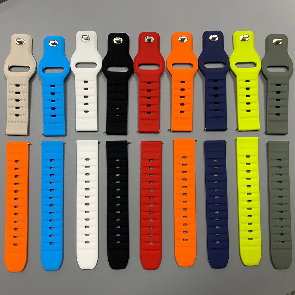 20 مللي متر 22 مللي متر حزام ل TicWatch GTW GTX/GTH 2 E3 E2 S2 الرياضة الفرقة TicWatch Pro 3 GPS/2020 2021/Ultra LTE سيليكون استبدال سوار