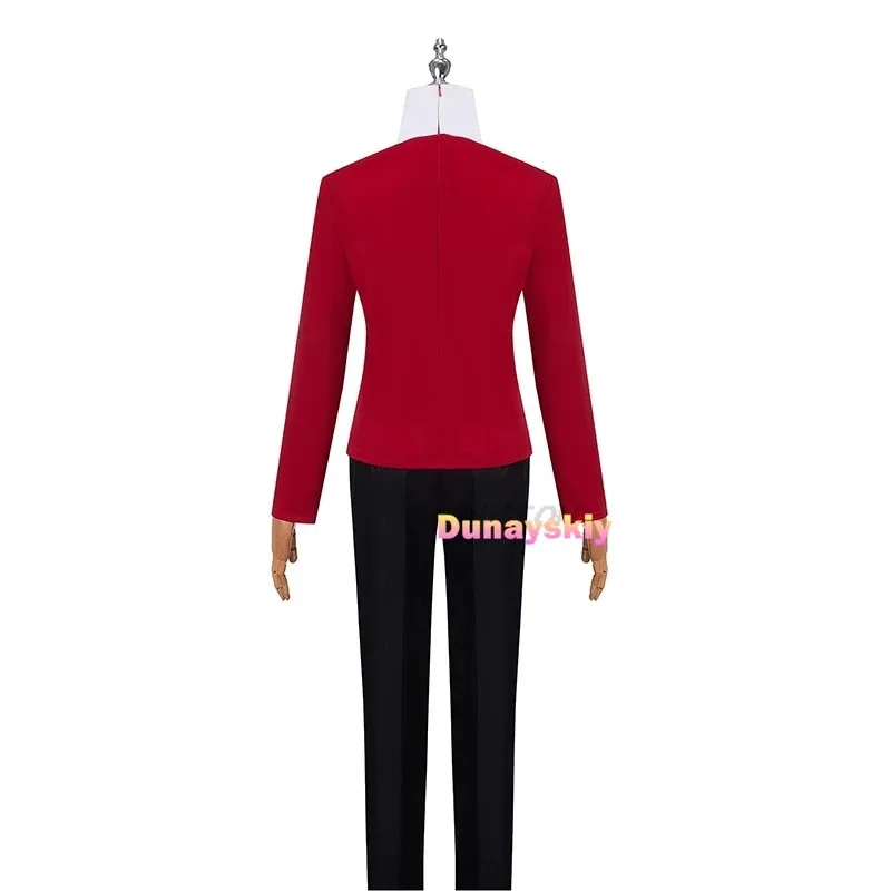 

ss13Hazbin Hotel Vox Cosplay Costume Uniform Outfit Men Halloween Carnival Christmas Costumes Blue Red Suit Cos