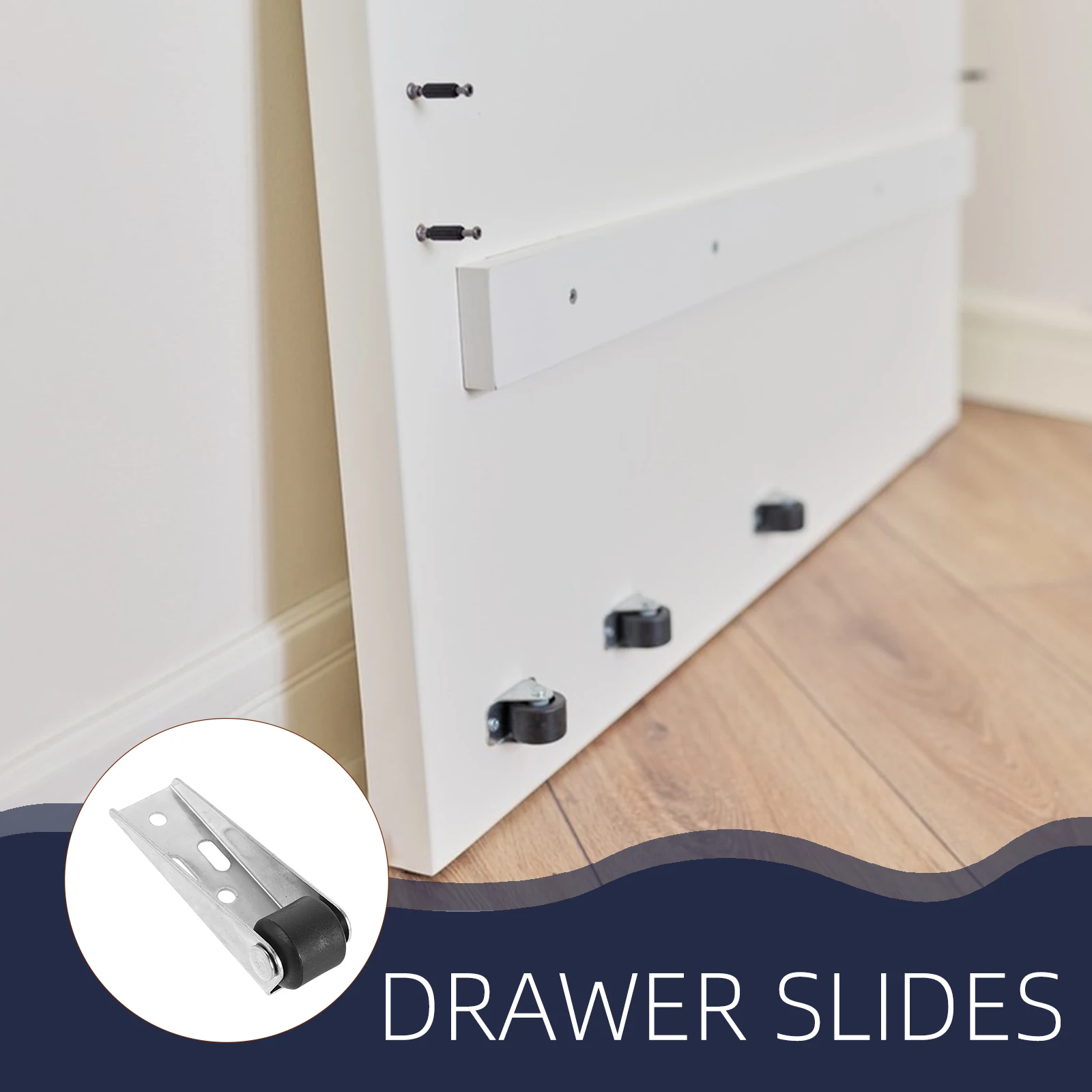 2 Set Wooden Door Drooping Support Wheels Sinking Bottom Pulley Directional Gate Wheel For Garden Wooden Gate Yard Fence